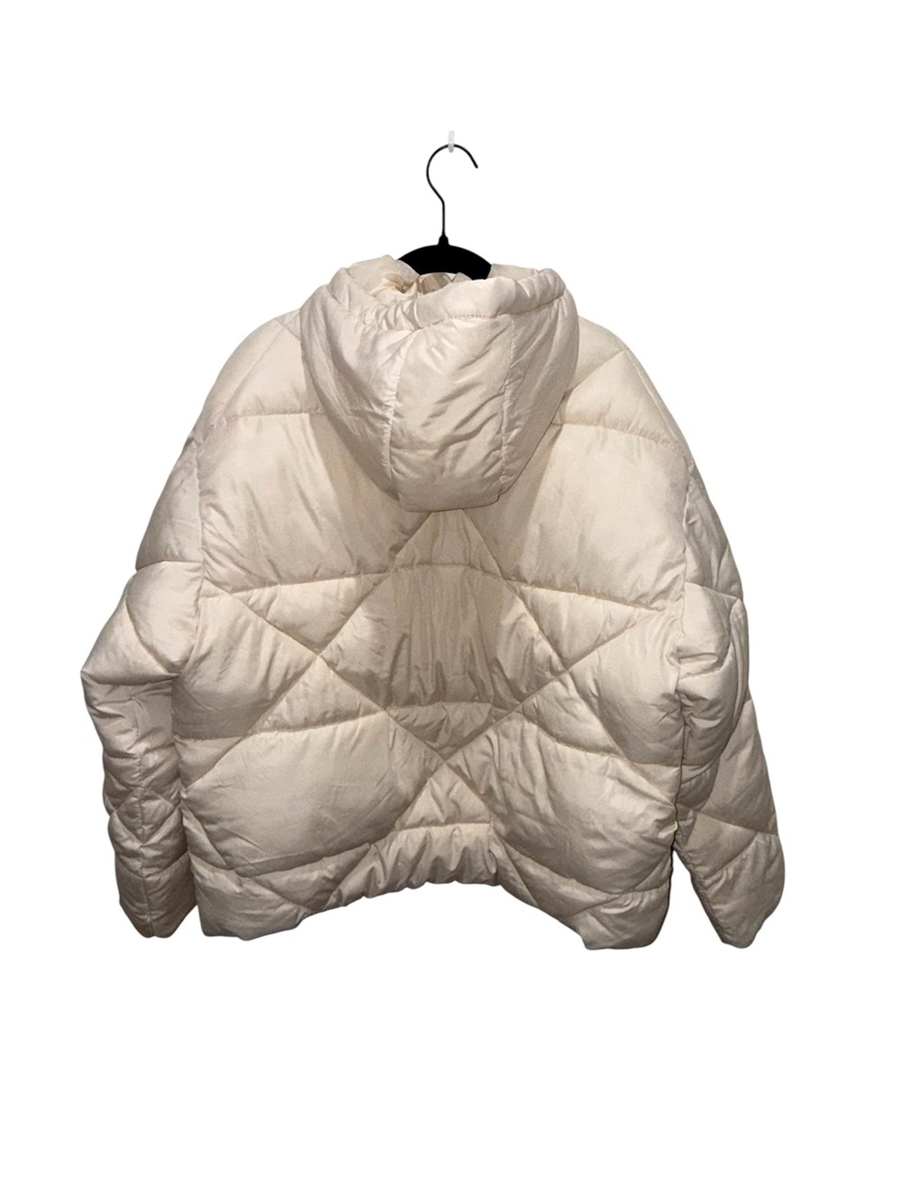 ASOS Design Ivory Cream Oversized Puffer Jacket US 8 Winter Coat - Picture 5 of 7
